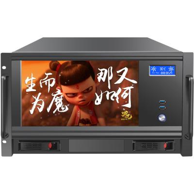 China With Fan 6u 2 Bays Server Case With HD Screen For EATX CEB MATX ITX System ATX PC Case 6u Industrial Server Chassis for sale