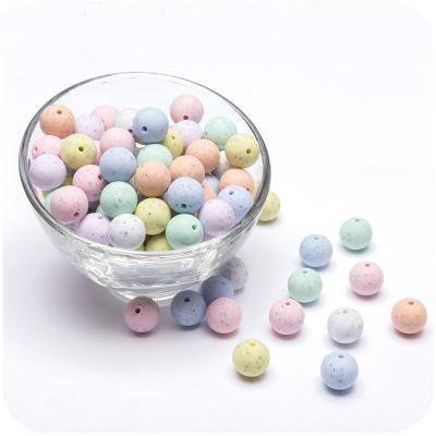 China Wholesale 12MM Colorful Soft Silicone Cute 15MM Baby Teething Beaded Chew Toys for sale