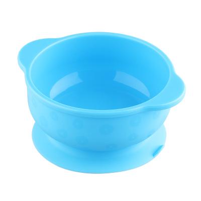 China Food Grade Silicone Baby Feeding Set Viable Red Blue Green BPA Free Healthy Silicone Baby Feeding Bowl for sale