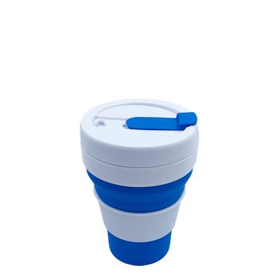 China Portable Silicone Cup Portable Silicone Coffee Cup Silica Travel Cup Silicone Cup Viable Hot Folding Telescopic Drinking Foldable Child for sale