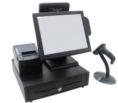 China 15 inch 15 inch touch screen pos hardware full set pos system for sale