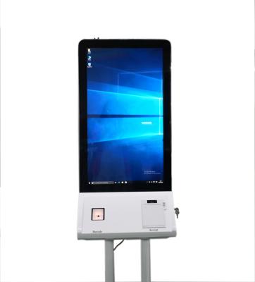 China McDonald's Restaurant 32 Inch Vertical LCD Touch Screen Kiosk With M32 Thermal Printer for sale