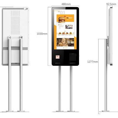 China Free Standing With Tablet Self Service Terminal 32 Inch Touch Screen Kiosk With Camera 32 Inch for sale