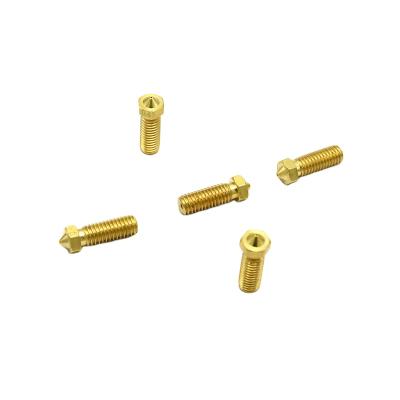 China 3d printer Accessories of E-3D Volcano Mouth Nozzle Copper 3D Printer 0.6mm 0.8mm 1mm 1.2mm for 1.75/3mm filament lengthen for sale