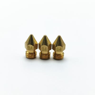 China 3d Printer CNC Machining 3D Printer Components 0.3 Mm Cnc Service Brass Nozzle E3D-V5 V6 Thread 1.75/3.0 Thread 1.75/3.0 Consumables Caliber for sale