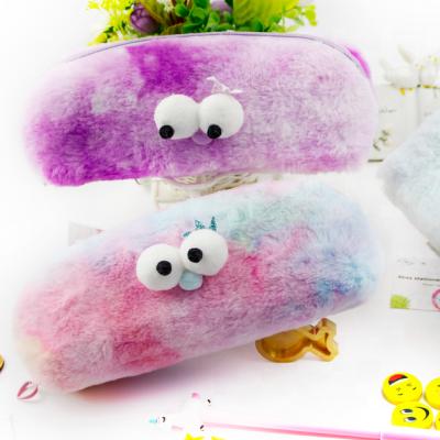 China Durable 2021 Students Fashion New Plush Simple Large Capacity Pencil Case for sale