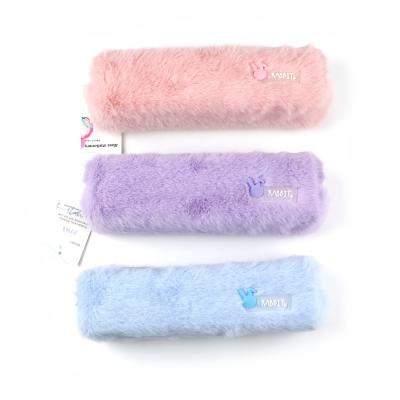 China Durable Manufacturer Plush Fashion Zipper Pencil Pouch Pencil Case For School for sale