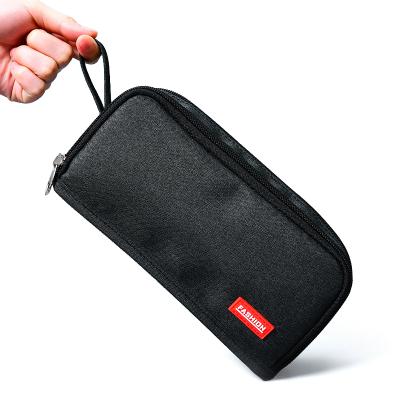 China New Fashion Durable Large Capacity Fabric Pencil Pouch Zipper Design Pencil Case Pencil Case With Handle for sale