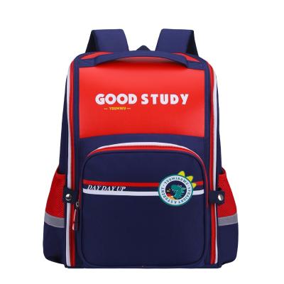 China Large-capacity load-reducing luminous waterproof schoolbag integrated space-reducing backpack of the new primary school waterproof students for sale