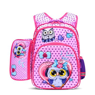 China New waterproof children's school bag 2-in-1 school bag large capacity 16-inch shoulder load reduction schoolbag waterproof backpack for sale