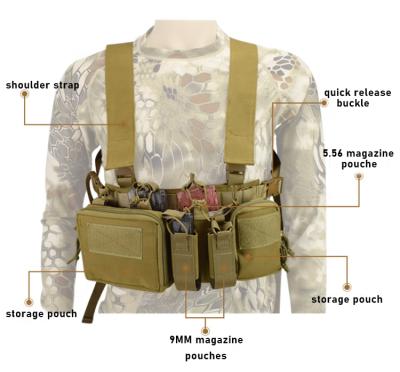 Chine Yakeda mag pocket chest installation outdoor hunting military tactical vest chalecos tactical customizable militares à vendre