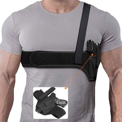 China Wholesale YAKEDA Military Tactical Neoprene Hide Carrier Chest Strap Gun Gun Waist Shoulder Tactical Holster for sale