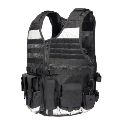 China QUICK DRY Other Black Police Molle Plate Carrier Invest Military Tactical Security Mesh Breathable Reflective Vest for sale