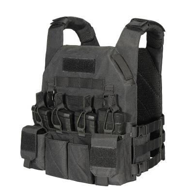 中国 Tactico de chaleco of outdoor activities YAKEDA the other training black nylon lightweight combat police security military tactical vest 販売のため