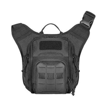 中国 Comfortable Multifunctional Black Handbags Messenger Bag Lightweight Molle Outdoor Sport Chest Bags For Men Backpack 販売のため