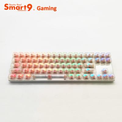 China Smart9 Gaming Keyboard Green Mechanical Shaft Tea Shaft Plastic Red Parsports Wired Laptop Computer for sale