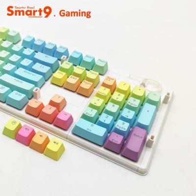 China Smart9 PBT Mechanical Keycaps Mechanical Colorful Private Axis Rainbow Mold Keycap Keycaps for sale