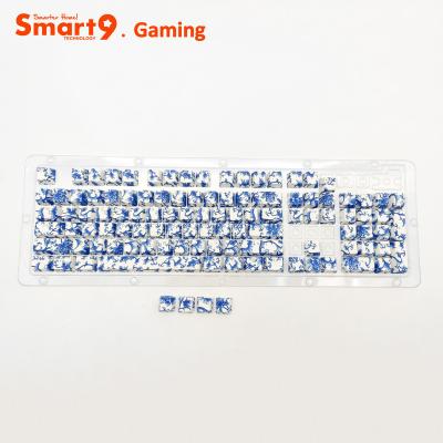 China Multimedia Keys Smart9 Laptop Keycaps Water Print Keycaps Private Model Can Be Color Customized Mechanical Keyboard for sale