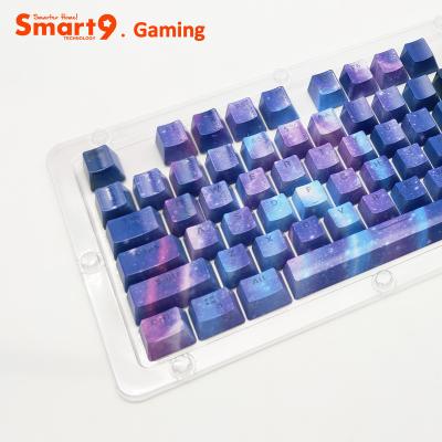 China Multimedia Keys Smart9 PBT Keycaps Sakura Keycap Panel Detachable Line Key Separation for sale