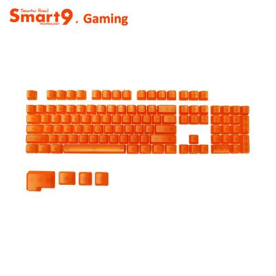 China Ready Made Orange Transparent Clear Smart9 Keycaps Support Letters UV Print For Mechanical Gaming Keyboards for sale