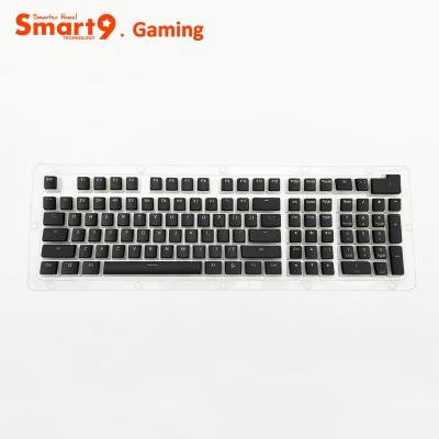 China New RGB Multimedia Gaming Keyboard Smart9 Dual Keys Transparent Laptop Wireless Transparent Keycaps Keycaps for sale