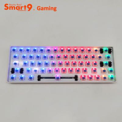 China Smart9 RGB Plug and Play Wireless Computer Gaming Keyboard Gamers Mechanical Keyboard 63Key Layout for sale