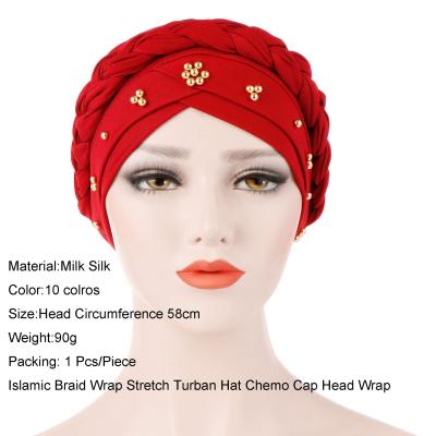 China Muslim Fashion Muslim Turban Hijab Hijab Hats For Women Adult Beading Inner Mujeres Hats de las de Para De cabeza de turbantes de Hijab for sale