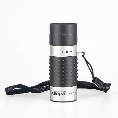 China Bijia High Definition Mini Monocular Pocket Carrying Telescope Ultralight 7x18 Size For Adults And Children 7.7x2.6cm for sale