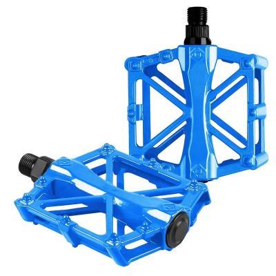 China Waterproof Bicycle Pedals Aluminum Alloy Flat Platform Mountain Bike Pedal Universal 9/16 Inch Road Pedals For BMX/MTB Bike for sale