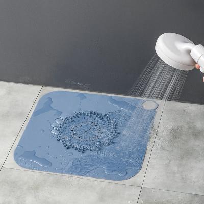 China Hot Sale Modern Hair Stopper Shower Filter Floor Silicone Drain Grate Cover for sale