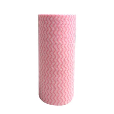 China Sustainable Disposable Disposable Kitchen Wash Tissue Roll Paper Towel Spunlace Bundles Tissues Towel Roll for sale