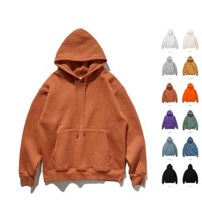 China Custom Colored Printing Anti-Shrink Hoodie Wholesale Simple Blank Hoodies Without Labels For Men for sale