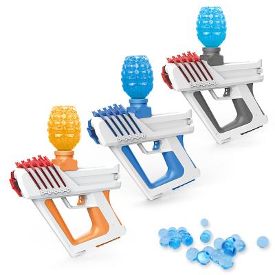 China Hot Selling Environmentally Friendly Amazon Safe Electric Water Gel Toy Throws Automatic Splash Ball Gel Ball Launcher Gun Water Gel Beads For Kids adult child toy gun for sale