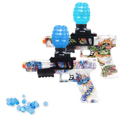 China Shooting Playing Games Outdoor Electric Gel Water Balls Splatter Ball Gun Electric Blaster Toy Guns For Boys Girls Kids Adult Games Glock Toy Guns for sale