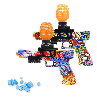 China Shooting Playing Games Toys Full Automatic Gun 7 8mm Water Beads Rechargeable Electric Blasters Gel Ball Toy Guns for sale