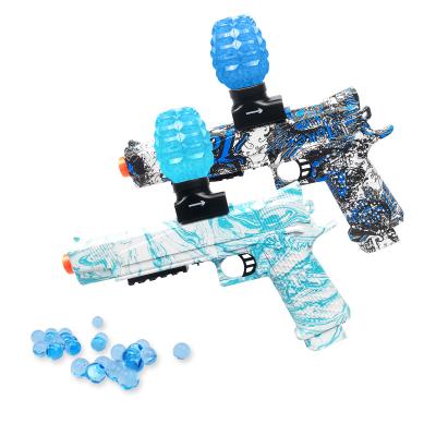 China Safety Water Gel Ball Toy Automatic Full Graffiti Electric Water Gel Ball M1911 Splash Ball Toy Gun for sale