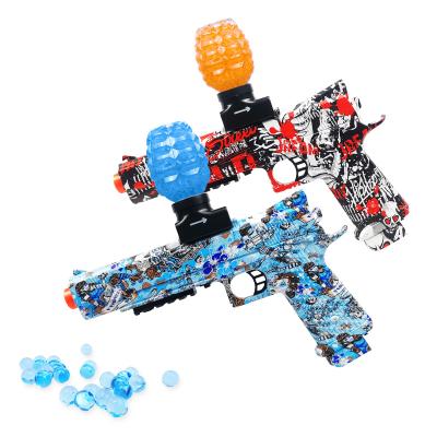 China Shooting Playing Games 2022 Water Ball Beads Guns M1911 Rechargeable Electric Blaster Splat Toy Gun for sale