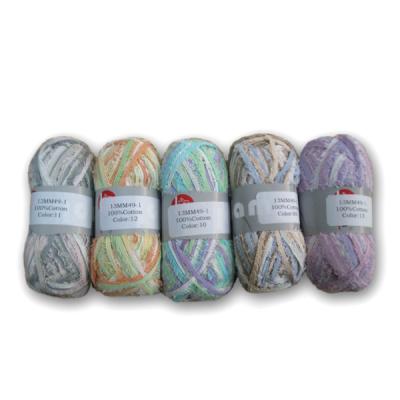 China Wholesaler of Colorful Anti-bacteria and 100% Fresh Cotton Hand Knitting Dyed Yarn for sale