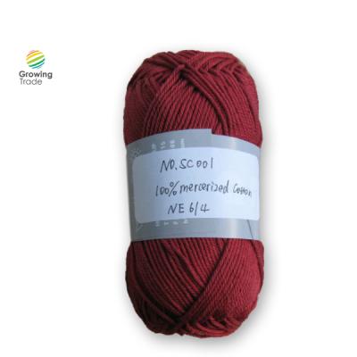 China Good Anti-bacteria Popular 100% Mercerized Cotton Yarn For Hand Knitting for sale