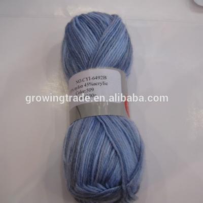 China Sustainable Skein Polyamide / Acrylic Blended Soft Yarn Needle Hand Knitting Yarn for sale