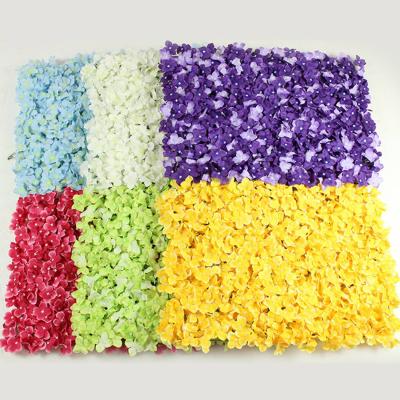 China Plastic Artificial Hydrangea Flor For Wedding Backdrop Decoration Flower Wall Panels for sale