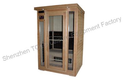 China Hemlock far infrared sauna cabin room , Outdoor spa sauna for 2 person for sale