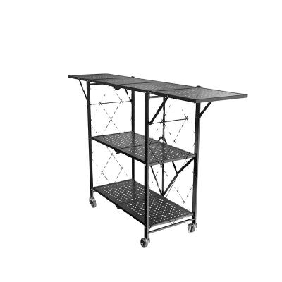 China Viable hot sale in china modern portable 4 tier corner display stand shelf rack for sale