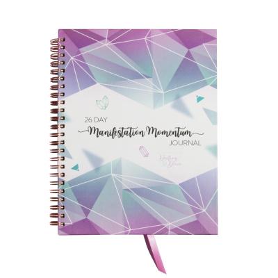 China 2023 Custom Hard Cover Monthly Weekly Daily Logo 2022 Planner Spiritual Manifestation Journal for sale