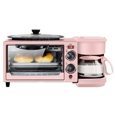 China High Effciency Electric RV Stove Toaster Oven Coffee Breakfast Maker Machine 3 in 1 for Hotel for sale