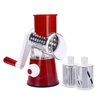 China Chopper Tools Cheese Garter Nut Vegetable Food Cutter Carrot Shredder Slicer Cutter Viable Manual Round Rotary Cutter Meat Grinder for sale