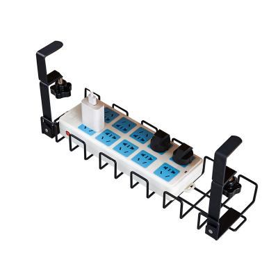 China Stocked Multifunctional Cable Organizer Holder Wire Under the table Hooks Hanger Storage Cable Holder For storage cable wire for sale