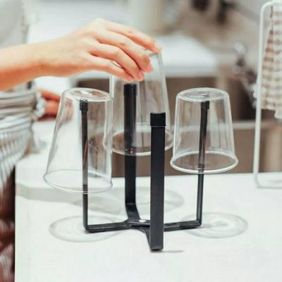 China Sustainable Wholesale High-quality portable kitchen metal garbage trash bag holder rack Can dust bin for kitchen for sale