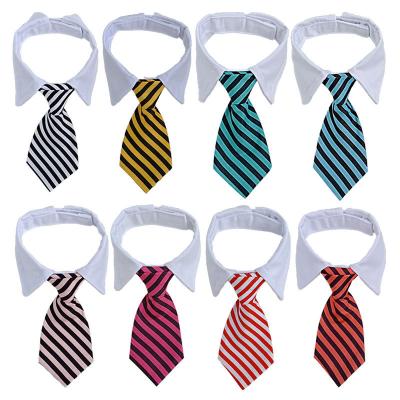 China Wholesale Viable Polyester Gift Pet Tie And Neckties For Dogs Printed Dogs Cat Necktie Headdress Necktie for sale