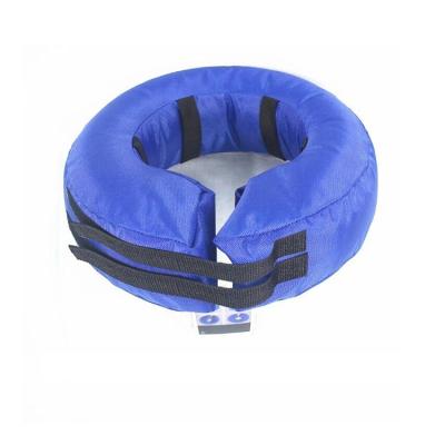 China Padded Inflatable Dog Neck Ring WaterProof Cloth And PVC Pet Swimming Collar for sale